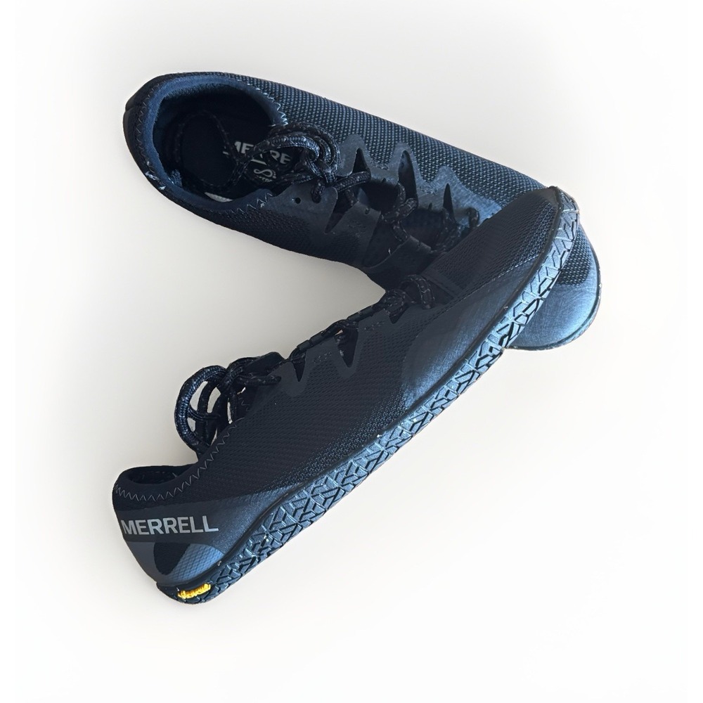 Merrell Vapor Glove 5 Barefoot Running Shoes Black Minimalist Women's 8.5 Vibram
